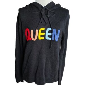 Andree By Unit Queen Lightweight Pullover With Hood, Black, Size Medium